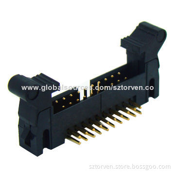 Box Header with Latches, 2.0mm Pitch, 6-64 Pins, Right Angle Dip Type